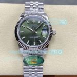 Swiss Replica ARF Rolex Datejust 31mm Green Face 904L Steel Jubilee Watch 